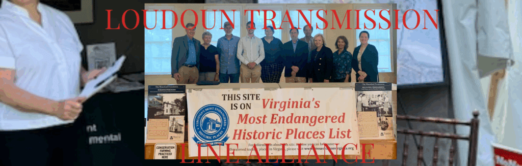 Loudoun transmission line banner